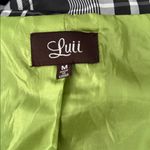 Luii Woman Black/White/Gray 3/4 Sleeve Jacket/Rain Coat with pockets. Black Size M Photo 6