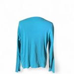 Pendleton  Turquoise Long Sleeve Crew Neck Cotton T Shirt Top XL Photo 1