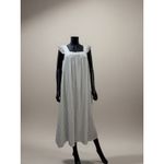 A New Day Linen Blend Striped Ruffle Sleeve Midi Dress Size L Photo 2