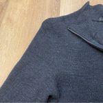 🌟RLX🌟 RALPH LAUREN 1/4 ZIP WAFFLE KNIT WOOL SWEATER CHARCOAL GREY SZ M Black Size M Photo 7