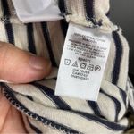 Lou & grey  striped short sleeve romper tie waist women’s size XS gray‎ & cream Photo 10