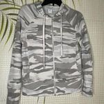 Rachel Zoe  LA.NY Full-Zip brown/gray/cream Camo hoodie Size XS Photo 0
