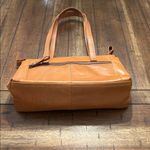 Spikes & Sparrow Tan Leather Shoulder Tote Bag Zipper Top Brown Photo 3