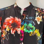 Amanda Uprichard  Popover Tunic Blouse Top Floral Small Photo 1