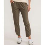 Marine layer  Womens‎ Elastic Waist Dolphin Hem Allison Pants Dusty Olive XL NWT Photo 2
