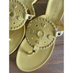 Jack Rogers NWOT Yellow Georgica Medallian Jelly and Leather Sandals Womens 7 Photo 2