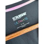 Scrubstar  ULTIMATE Black V Neck Short Sleeve Scrub Top XL Polyester Rayon blend Photo 5