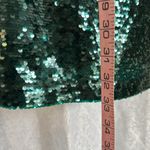 ZARA  EMERALD GREEN SEQUIN DRESS SZ: S Photo 5