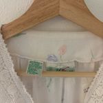 Vintage cottagecore style nightgown with lace and floral details White Photo 3