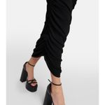 Altuzarra Trikera Off-Shoulder Jersey Maxi Dress sheer long sleeve black size XS Photo 4