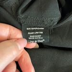 Line and Dot  jumpsuit, cropped wide leg, ruffled straps, relaxed fit, black, S Photo 8