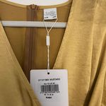 Selfie Leslie Mustard Yellow Silk Dress Photo 1