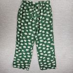 Old Navy Pajama Pants Womens M Green Polar Bear Print Cotton Drawstring Pockets Photo 2