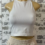 Free People  Intimately Ribbed White Top Photo 0