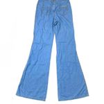 Roberto Cavalli Chambray Blue Wide Leg Pant Size 40 / 4 Photo 0