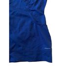 Healing Hands Zip Front Scrub Jacket Women’s Medium Navy Blue Workwear Full Zip Photo 3