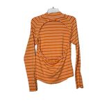 Free People NWOT  Sunday Afternoon Striped Orange Cutout Top Size XL Photo 3