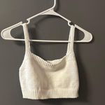 Knit Crop top and Cropped Cardigan White Photo 0