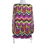 Trina Turk Multi Colored Elastic Waist Tunic Womens XS Photo 2