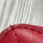 Mischka Madgley Red Zip Up Vegan Leather Wallet with Multiple Slots Photo 1