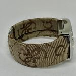 Geneva women’s cuff bracelet watch quartz 28mm silver tone case bracelet size 6” Photo 4