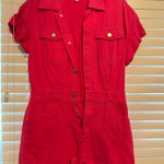 TCEC Pink Denim Romper  Photo 0