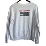 Disney Sweatshirt Juniors 19 2X White Fleece Mickey Mouse Graphic Sketch Cozy Photo 2