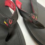 OluKai Punua Kia'i Womens 10 US 40 EUR Flip Flops Black/Red Slip On Sandals Black Photo 3