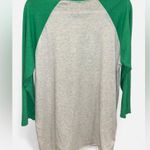 Green Clover Raglan Tee – St. Patrick’s Day 3/4 Sleeve Shirt – Unisex Fit Size L Photo 1