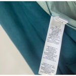 Chico's ‎ Vegan Faux Suede Jacket Womens 2 Teal/turquoise Long Sleeve Snap closure Photo 3