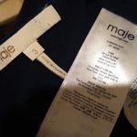 Maje ✨HP✨Renie V-neck Long-sleeve Wrap In Navy Blue Viscose Short Casual Dress✨ Photo 6