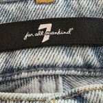 7 For All Mankind NWT 7 For All Man Kind Embellished Denim Light Wash Straight Leg Jeans Photo 4