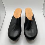 NWOB Anthropologie five world Cordani Zorba heels wedge wooden SZ 10 mule black Photo 5