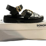 Sonoma  Women's Natalio Comfort Strappy Slingback Sandals Black Size 6 NEW Photo 0