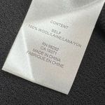 Tibi  Melee Crepe Long Sleeve Cropped Top black wool Sz 12 Photo 5