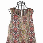 Rachel Zoe Southwestern Aztec Print Linen A Line Tank Dress Size Large NWOT Photo 90