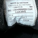 Nike  HyperSpeed Court Volleyball Shoes sneakers black & white women's size 7 Photo 7