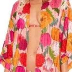 Trina Turk Cover Up Woman's Size S/M Floral Sunny Bloom Multicolor Swimwear Photo 0