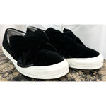 Nine West Onosha Black Slipon Round Toe Velvet Sneaker Wo’s Size 11 Photo 5