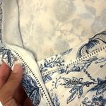 Lucky Brand NWOT  Blue White Floral Paisley Faux Wrap Mini Sundress - Size 12 Photo 5