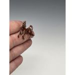 Vintage Enamel Horse Pin Brooch‎ Brown Running Horse Tiawan Retro Photo 3