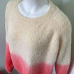 Pink Lily  vibrant heart ombré coral sweater Small Photo 7