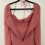 House Of CB  'Baby 'Pink Chiffon Cutout Halter‎ Mini Dress/Size XL Photo 12