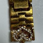 Soft Bangle hinged Link Crystal Bracelet Watch Victoria Wieck GOLD Photo 8