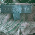 MELISSA ODABASH Bria Folie Maxi Kaftan Women's Size Small Green & White Photo 9