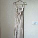 Hello Molly NWT  Champagne Satin Strapless Dress size 2 Photo 8