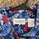 Villager NWT Vintage Sport womens dress blue floral M 80s Photo 5