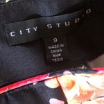 Prom Mermaid Skirt Long Size 9 Black Skirt City Studio Dark Floral Photo 5