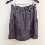 Young Fabulous and Broke Button Front Paperbag Mini Jean Skirt Size Medium Blue Photo 4
