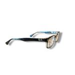 Ray-Ban Eyeglasses Frames RB51502034 Polished Black On Transparent Rectangle Photo 1